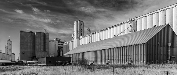 Grain Silo Panorama