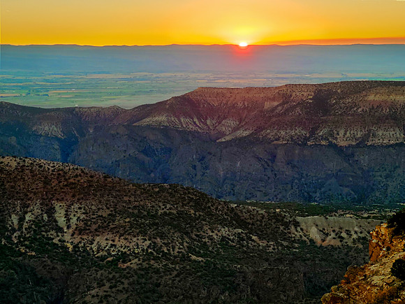 Sunset Over Delta Valley
