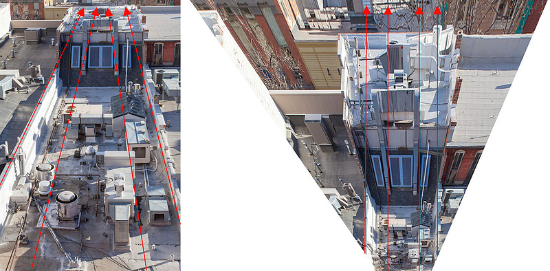 Rooftopo Structures- original & distorted