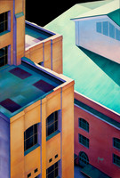 Urban Formations - acrylic on canvas, 24" x 36"