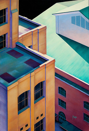 Urban Formations - acrylic on canvas, 24" x 36"