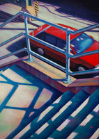 Iowa St Motion - acrylic on canvas, 40" x 54"