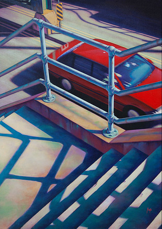 Iowa St Motion - acrylic on canvas, 40" x 54"